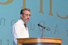 Dr. Nadershahi speaking at the 2023 White Coat Ceremony